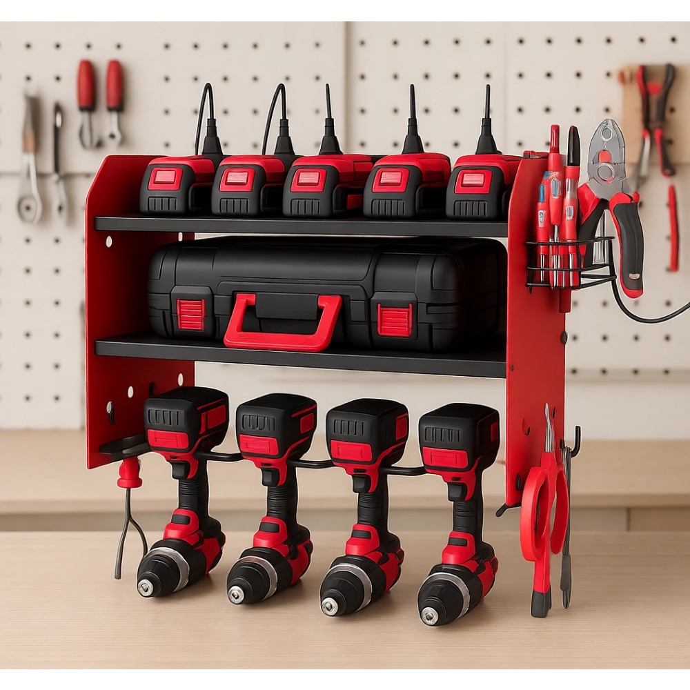 Power Tools Rack - Wall Mount Power Tool Organizer with