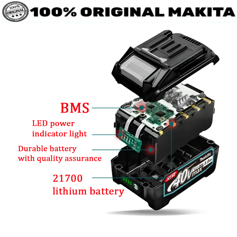100%Makita 40V Max 5.0Ah Batte - đánh giá và giá Makita Power Tools Xgt