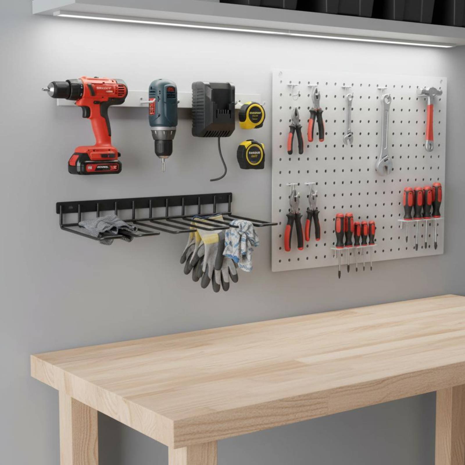 Drill Holder Rack Heavy Duty W - đánh giá và giá Power Tools Rack