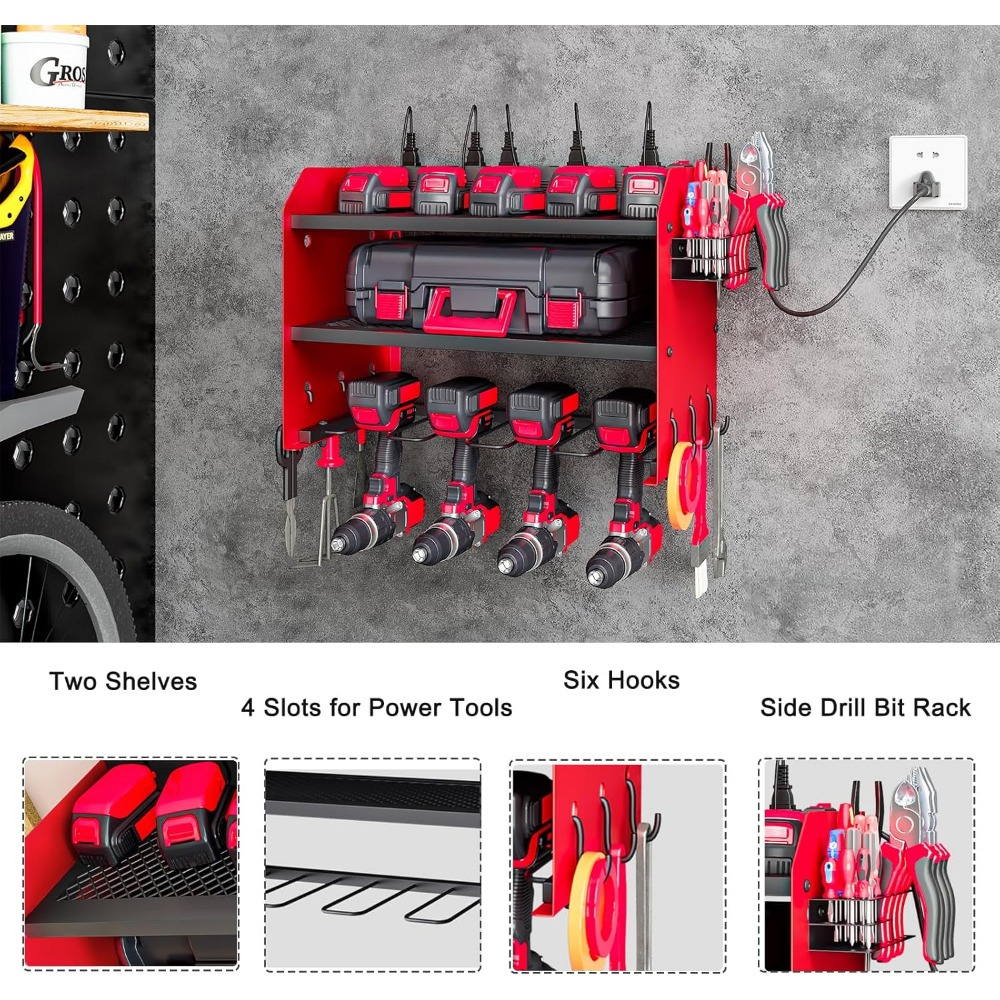 Wall Mount Power Tool Organize - đánh giá và giá Power Tools Rack