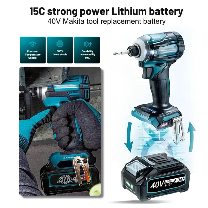 High quality 6.0Ah Li-ion repl - đánh giá và giá Makita Power Tools Xgt