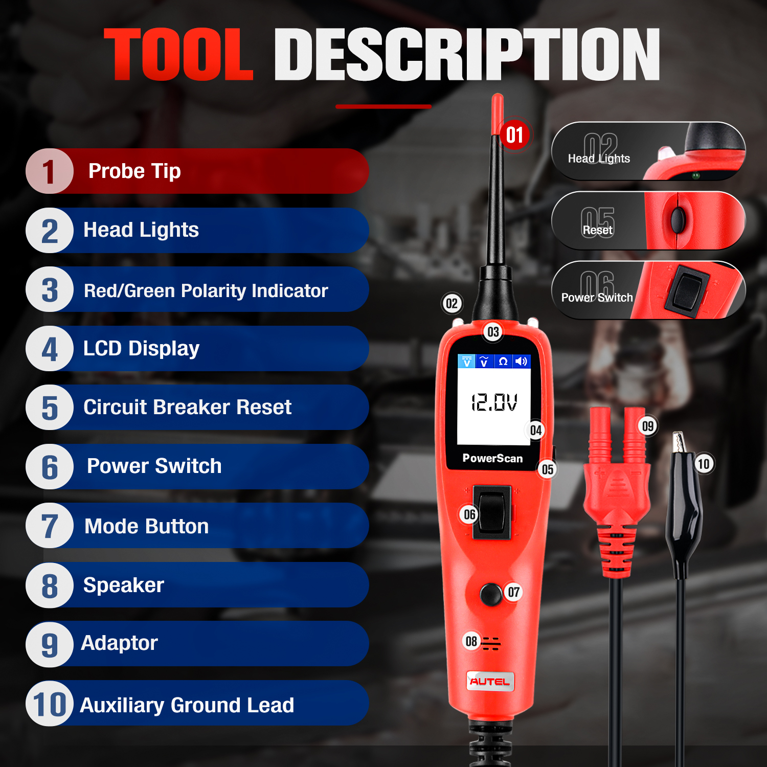 Autel PowerScan PS100 Car Elec - đánh giá và giá Power Tools In Automotive
