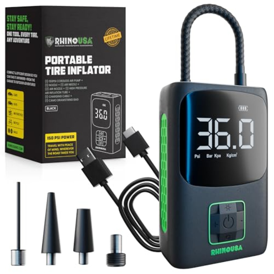 Tire Inflator Portable Air Com - đánh giá và giá Air Compressor Mini
