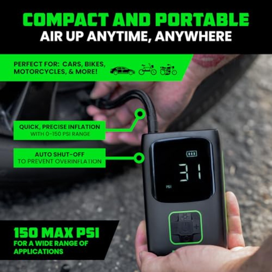 Tire Inflator Portable Air Com - đánh giá và giá Air Compressor Mini