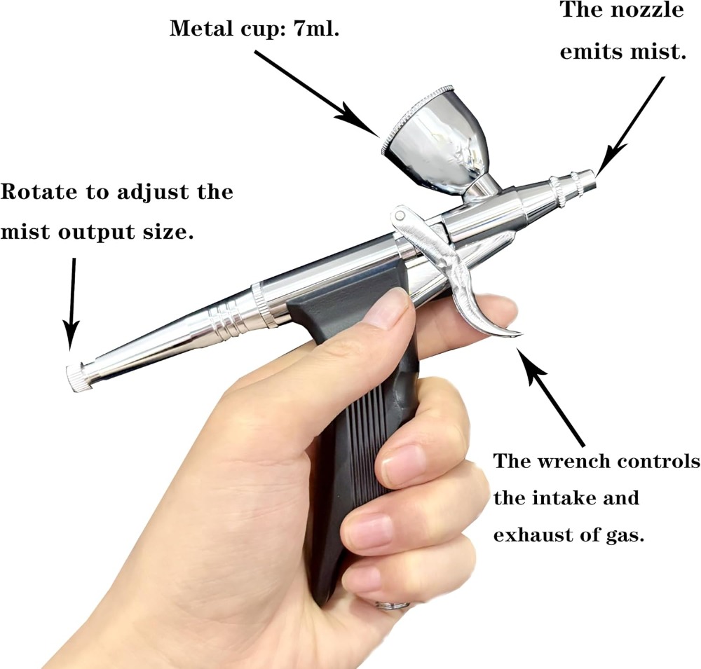 Portable Cordless Airbrush Kit - đánh giá và giá Air Compressor Mini