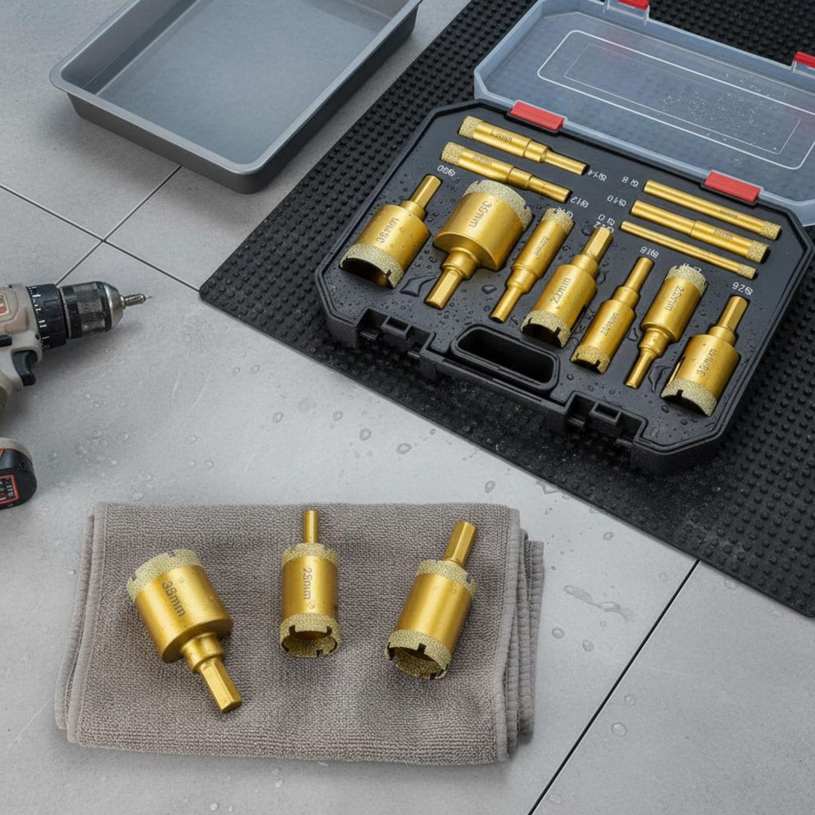 12 Pieces Brazed Crystal Drill - đánh giá và giá Power Tools Drill