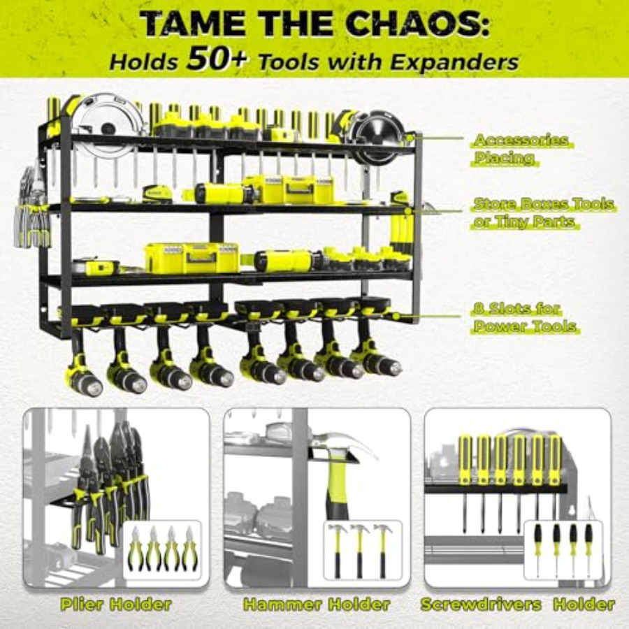 Power Tool Organizer- Holder W - đánh giá và giá Power Tools Rack