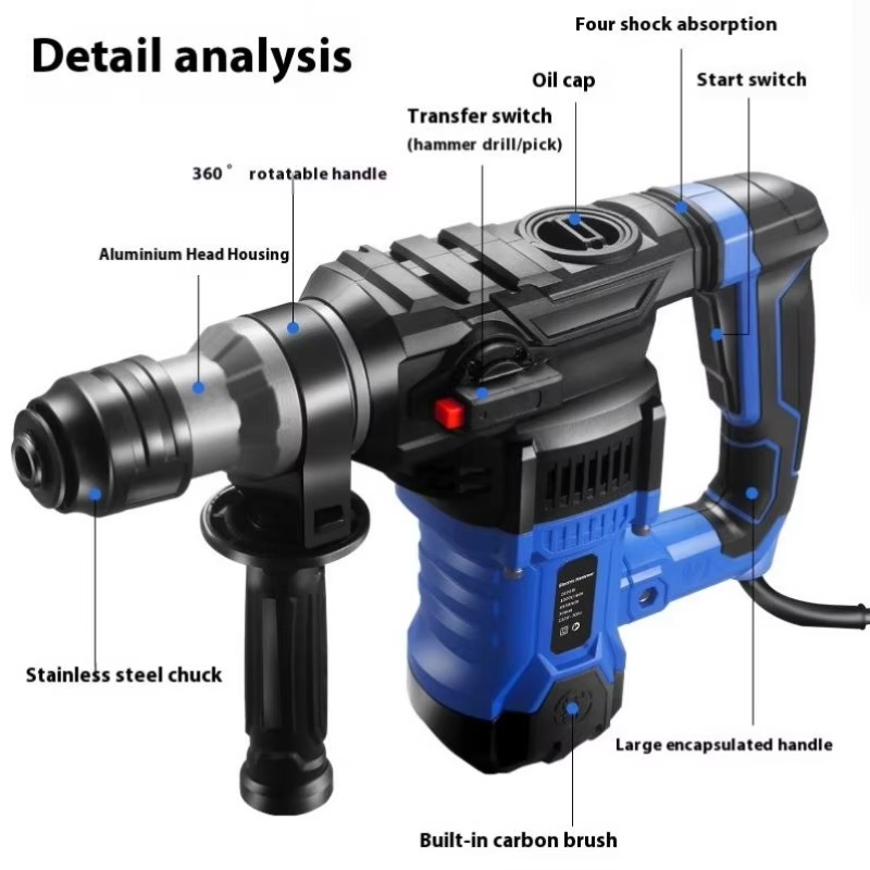 1800w Power Tools Electric Ham - đánh giá và giá Power Tools Drill