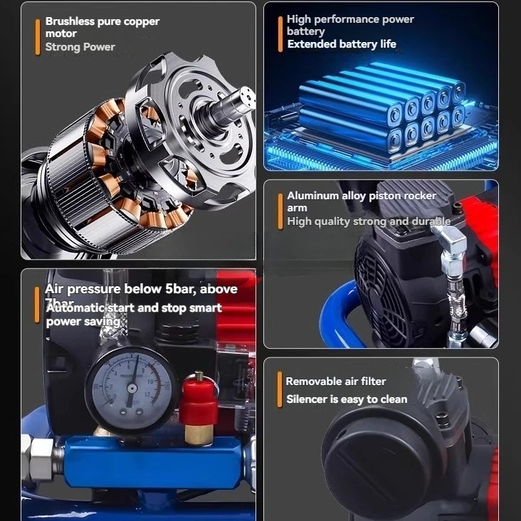 Mini Inflation Pump Charging A - đánh giá và giá Air Compressor Mini