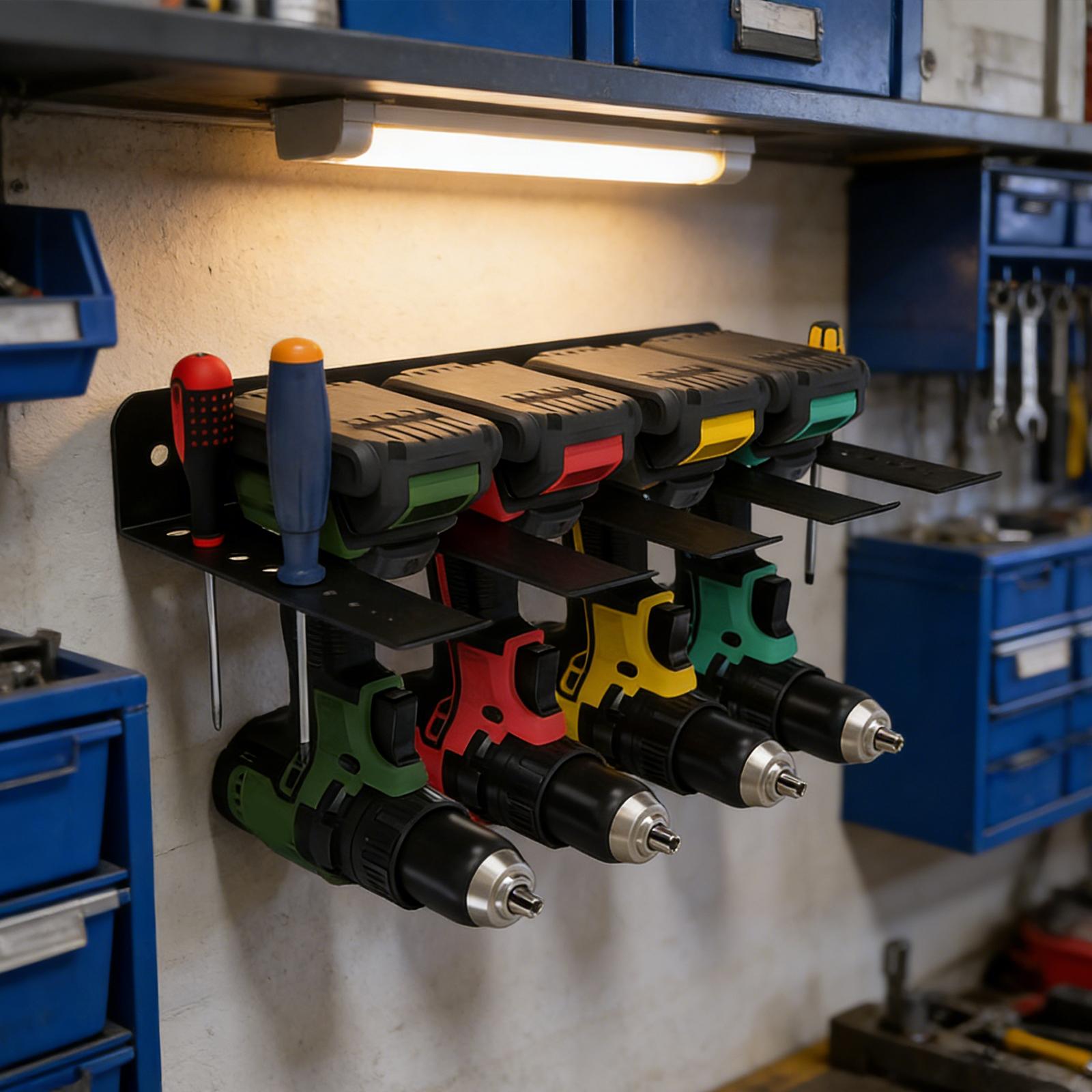 Electric Drill Holder with Scr - đánh giá và giá Power Tools Rack
