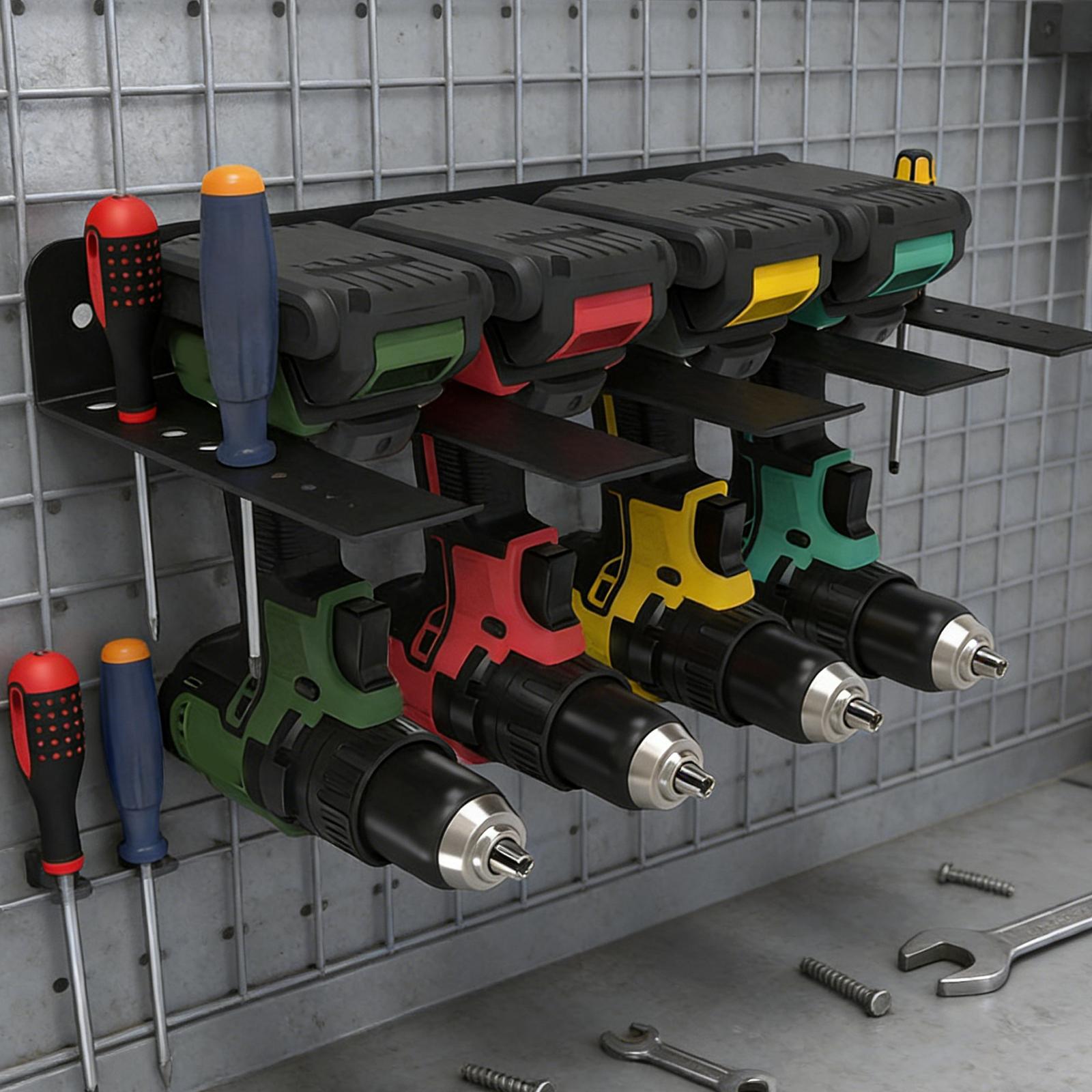 Electric Drill Holder with Scr - đánh giá và giá Power Tools Rack
